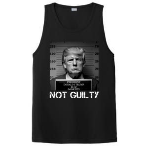 Trump Mug Shot, Trump Not Guilty Pro Trump Supporter PosiCharge Competitor Tank