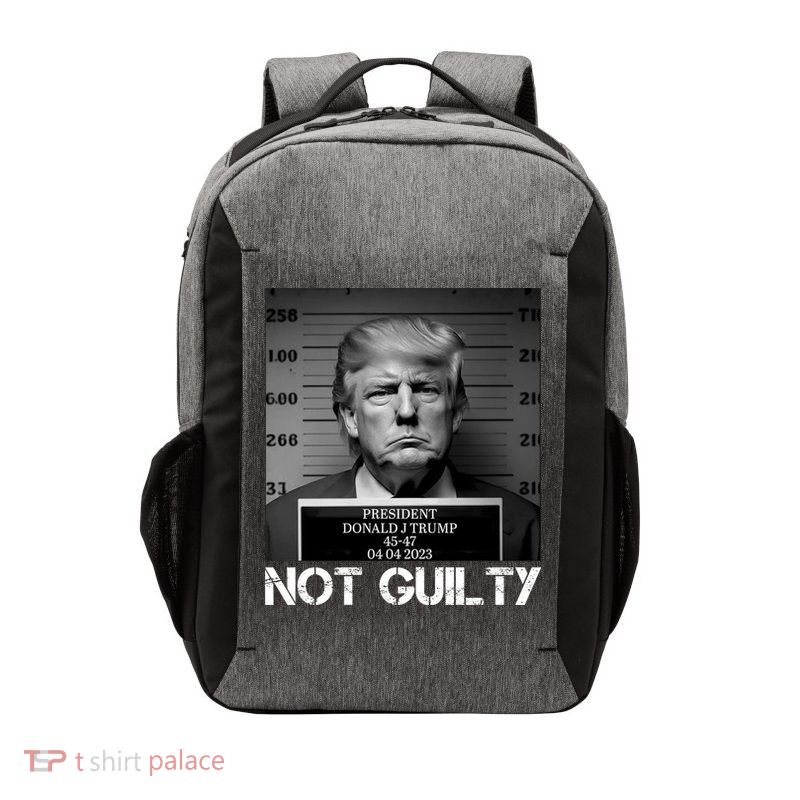 Trump Mug Shot, Trump Not Guilty Pro Trump Supporter Vector Backpack