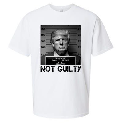 Trump Mug Shot, Trump Not Guilty Pro Trump Supporter Sueded Cloud Jersey T-Shirt