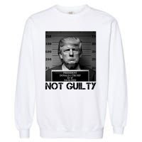 Trump Mug Shot, Trump Not Guilty Pro Trump Supporter Garment-Dyed Sweatshirt