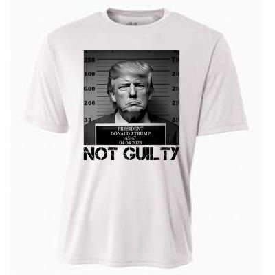 Trump Mug Shot, Trump Not Guilty Pro Trump Supporter Cooling Performance Crew T-Shirt