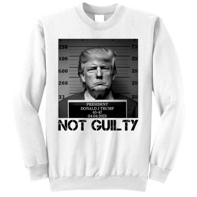 Trump Mug Shot, Trump Not Guilty Pro Trump Supporter Sweatshirt