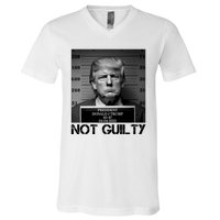 Trump Mug Shot, Trump Not Guilty Pro Trump Supporter V-Neck T-Shirt