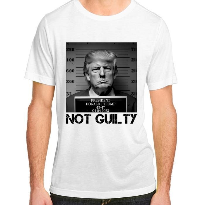 Trump Mug Shot, Trump Not Guilty Pro Trump Supporter Adult ChromaSoft Performance T-Shirt