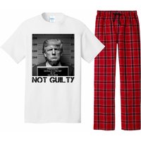 Trump Mug Shot, Trump Not Guilty Pro Trump Supporter Pajama Set