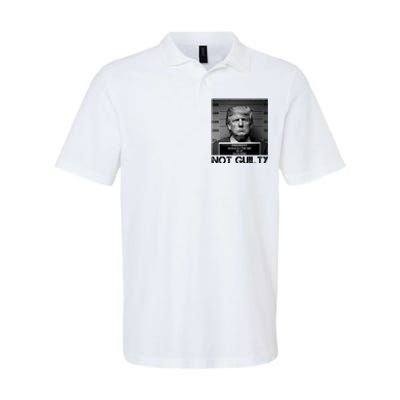 Trump Mug Shot, Trump Not Guilty Pro Trump Supporter Softstyle Adult Sport Polo