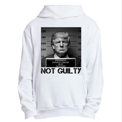 Trump Mug Shot, Trump Not Guilty Pro Trump Supporter Urban Pullover Hoodie