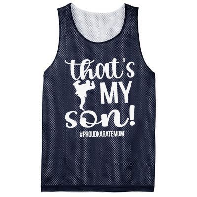 That's My Son Proud Karate Mom Karate Mama Mesh Reversible Basketball Jersey Tank