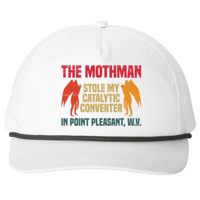 The Mothman Stole My Catalytic Converter In Point Snapback Five-Panel Rope Hat