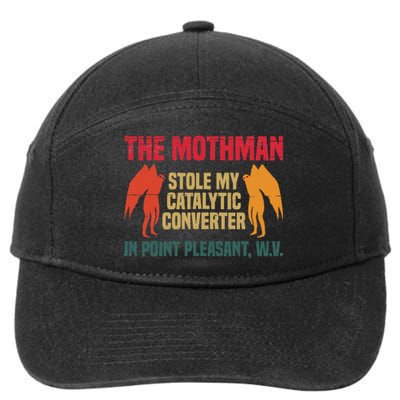 The Mothman Stole My Catalytic Converter In Point 7-Panel Snapback Hat