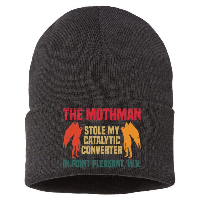 The Mothman Stole My Catalytic Converter In Point Sustainable Knit Beanie