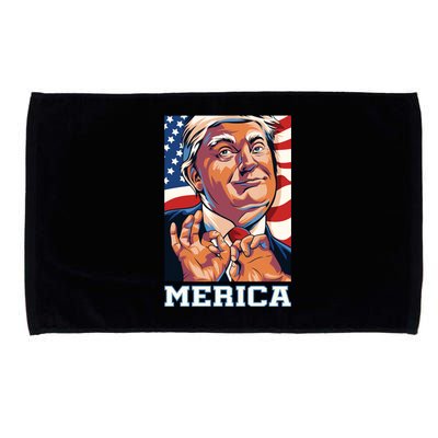 Trump Merica Sarcastic Funny Poster Art Gift Microfiber Hand Towel