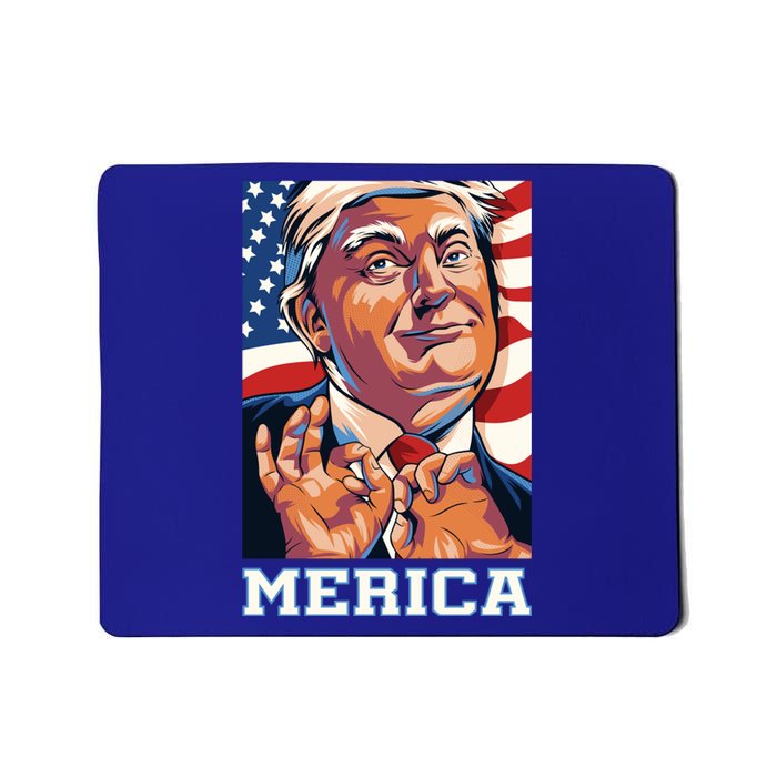 Trump Merica Sarcastic Funny Poster Art Gift Mousepad