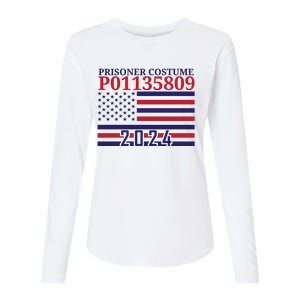 Trump Mug Shot Prisoner Costume P01135809 Womens Cotton Relaxed Long Sleeve T-Shirt