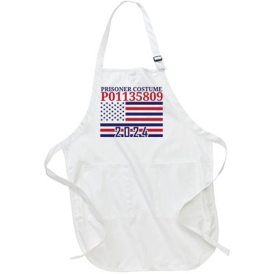 Trump Mug Shot Prisoner Costume P01135809 Full-Length Apron With Pockets