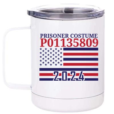 Trump Mug Shot Prisoner Costume P01135809 12 oz Stainless Steel Tumbler Cup