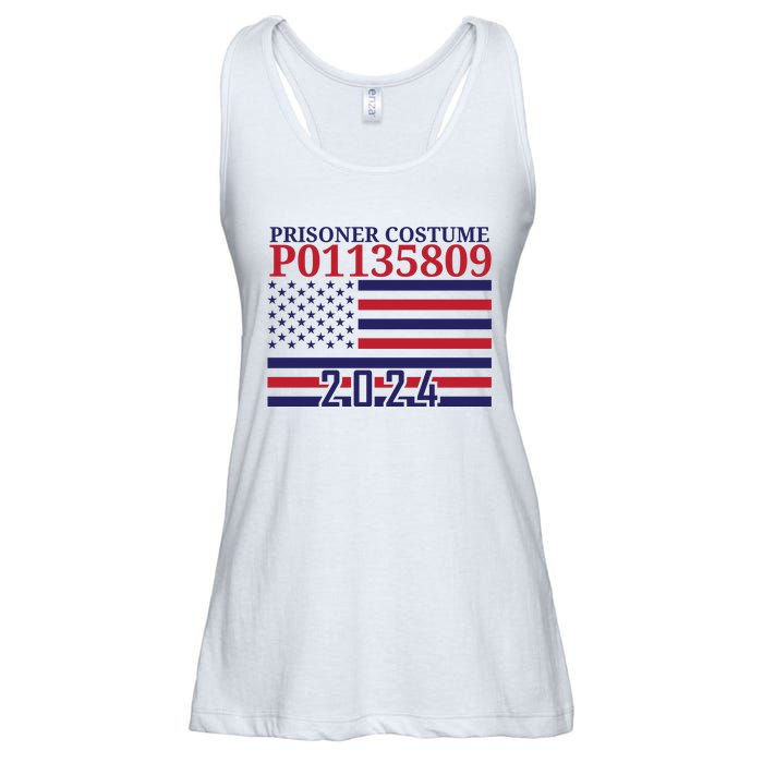 Trump Mug Shot Prisoner Costume P01135809 Ladies Essential Flowy Tank