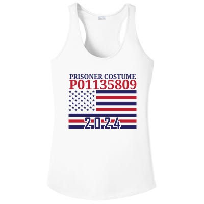 Trump Mug Shot Prisoner Costume P01135809 Ladies PosiCharge Competitor Racerback Tank