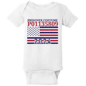 Trump Mug Shot Prisoner Costume P01135809 Baby Bodysuit