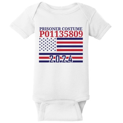 Trump Mug Shot Prisoner Costume P01135809 Baby Bodysuit