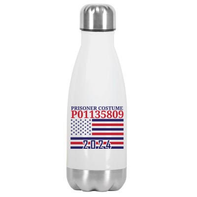 Trump Mug Shot Prisoner Costume P01135809 Stainless Steel Insulated Water Bottle