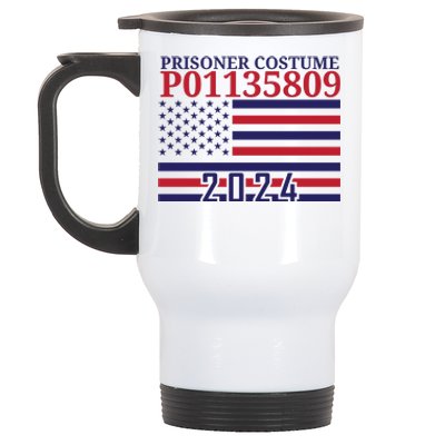 Trump Mug Shot Prisoner Costume P01135809 Stainless Steel Travel Mug