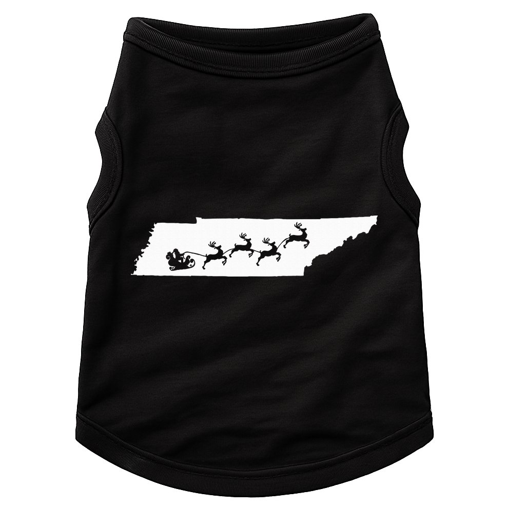 Tennessee Map Santa Christmas Reindeer Xmas Doggie Tank