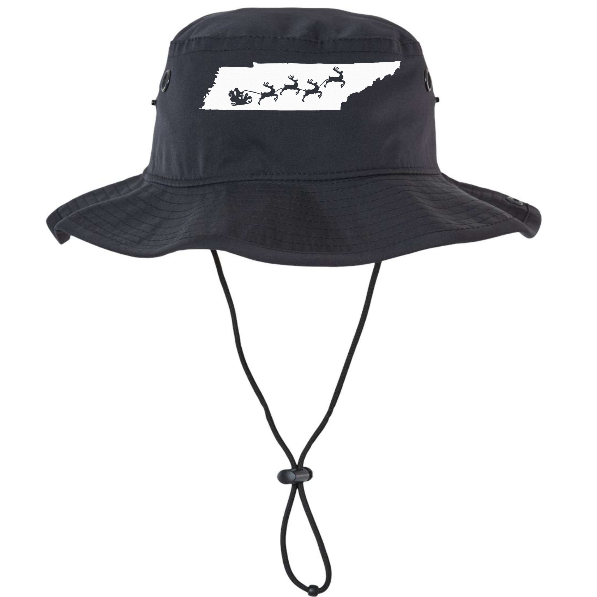 Tennessee Map Santa Christmas Reindeer Xmas Bucket Hat