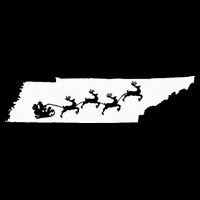 Tennessee Map Santa Christmas Reindeer Xmas Kids Hoodie