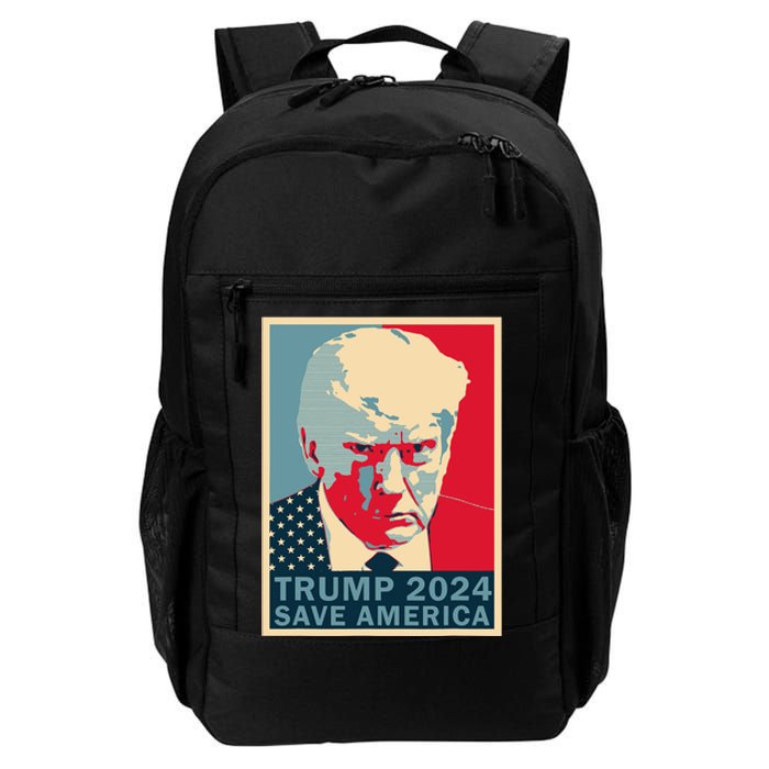 Trump Mug Shot 2024 Save America Trump Daily Commute Backpack