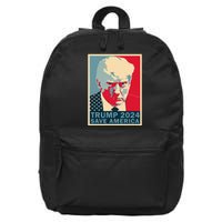 Trump Mug Shot 2024 Save America Trump 16 in Basic Backpack