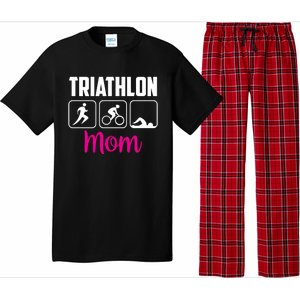 Triathlon Mom Sports Triathlons Triathlete Mother Mommy Mama Gift Pajama Set