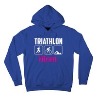 Triathlon Mom Sports Triathlons Triathlete Mother Mommy Mama Gift Hoodie