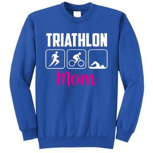 Triathlon Mom Sports Triathlons Triathlete Mother Mommy Mama Gift Sweatshirt