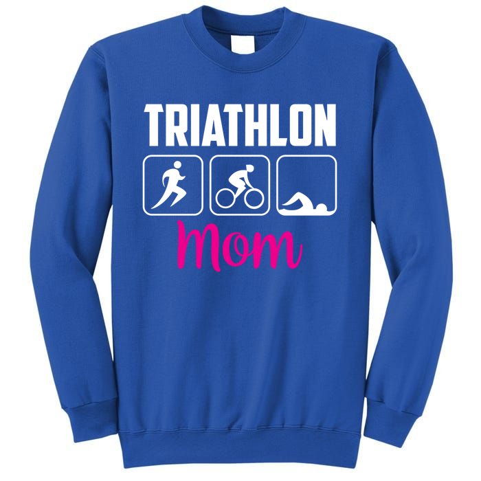 Triathlon Mom Sports Triathlons Triathlete Mother Mommy Mama Gift Sweatshirt