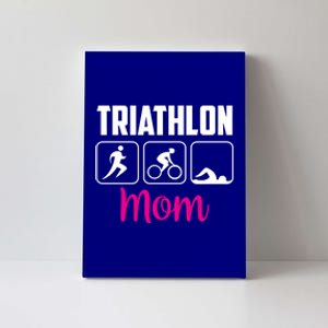 Triathlon Mom Sports Triathlons Triathlete Mother Mommy Mama Gift Canvas