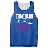 Triathlon Mom Sports Triathlons Triathlete Mother Mommy Mama Gift Mesh Reversible Basketball Jersey Tank