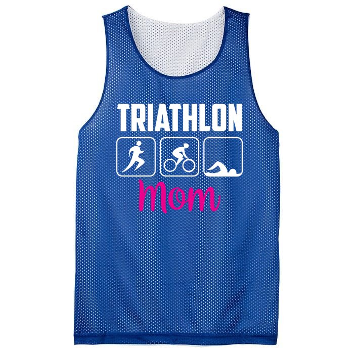 Triathlon Mom Sports Triathlons Triathlete Mother Mommy Mama Gift Mesh Reversible Basketball Jersey Tank