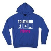 Triathlon Mom Sports Triathlons Triathlete Mother Mommy Mama Gift Tall Hoodie