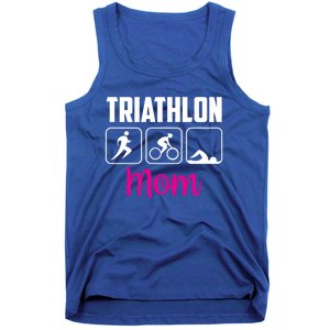 Triathlon Mom Sports Triathlons Triathlete Mother Mommy Mama Gift Tank Top