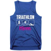 Triathlon Mom Sports Triathlons Triathlete Mother Mommy Mama Gift Tank Top