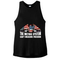 The Metric System CanT Measure Freedom Ladies PosiCharge Tri-Blend Wicking Tank