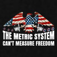 The Metric System CanT Measure Freedom Ladies PosiCharge Tri-Blend Wicking Tank