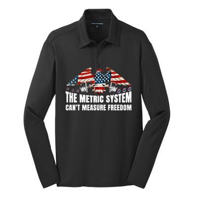 The Metric System CanT Measure Freedom Silk Touch Performance Long Sleeve Polo