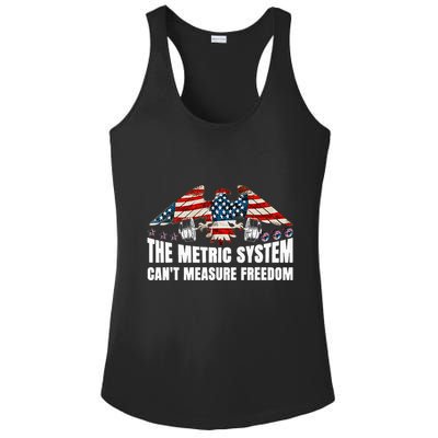The Metric System CanT Measure Freedom Ladies PosiCharge Competitor Racerback Tank