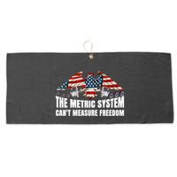 The Metric System CanT Measure Freedom Large Microfiber Waffle Golf Towel