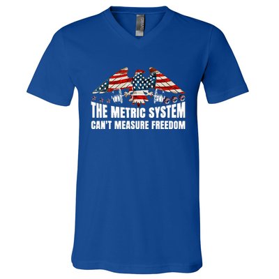 The Metric System CanT Measure Freedom V-Neck T-Shirt