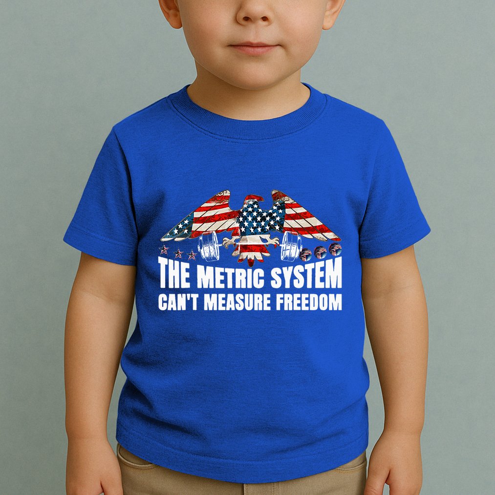 The Metric System CanT Measure Freedom Toddler T-Shirt
