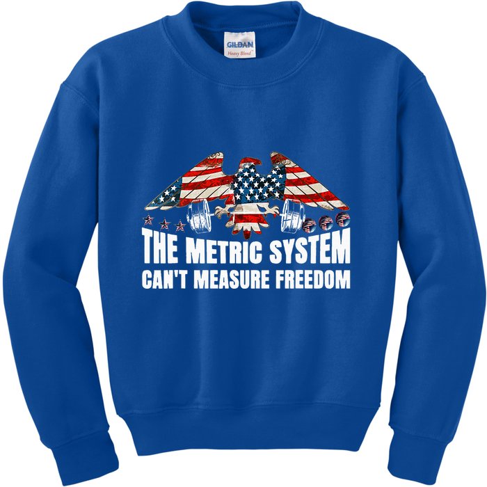 The Metric System CanT Measure Freedom Kids Sweatshirt