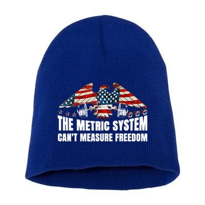 The Metric System CanT Measure Freedom Short Acrylic Beanie